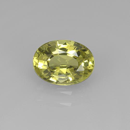 Granate de malí verde bosque cálido natural de 1,25 ct, corte óvalo, VVS-VS
