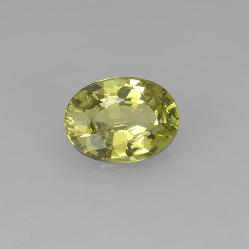 Granate de malí verde bosque cálido natural de 1,25 ct, corte óvalo, VVS-VS
