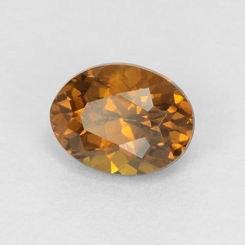 Granate de malí marrón caramelo natural de 0,46 ct, corte óvalo, VVS-VS