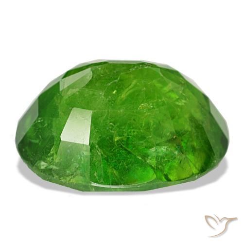 Granate de malí verde natural de 17,61 ct, corte óvalo, SI-I1