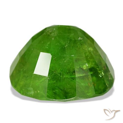 Granate de malí verde natural de 19,12 ct, corte cojín, SI-I1