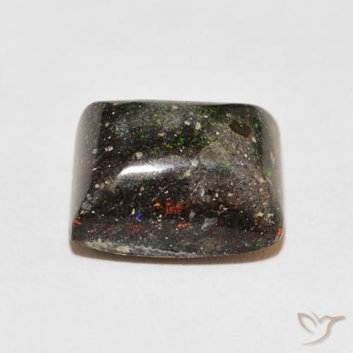 Ópalo matriz Multicolor natural de 8.92 ct, Corte Baguette, Opaco