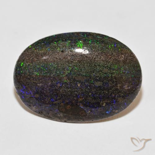24.47ct Natural Multicolor Matrix Opal, Ovalada, Opaco
