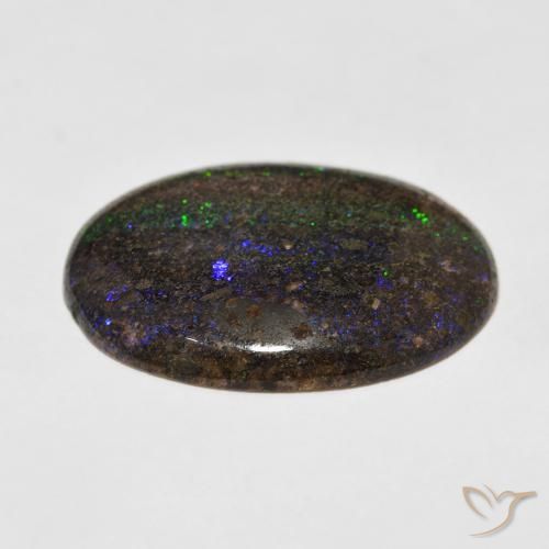 Ópalo matriz Multicolor natural de 24.47 ct, Ovalada, Opaco