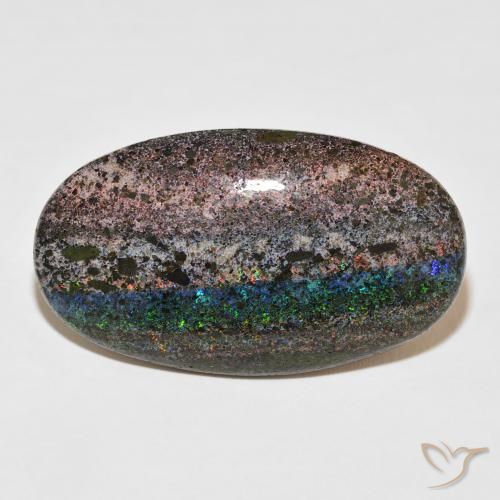 47.65ct Natural Multicolor Matrix Opal, Ovalada, Opaco