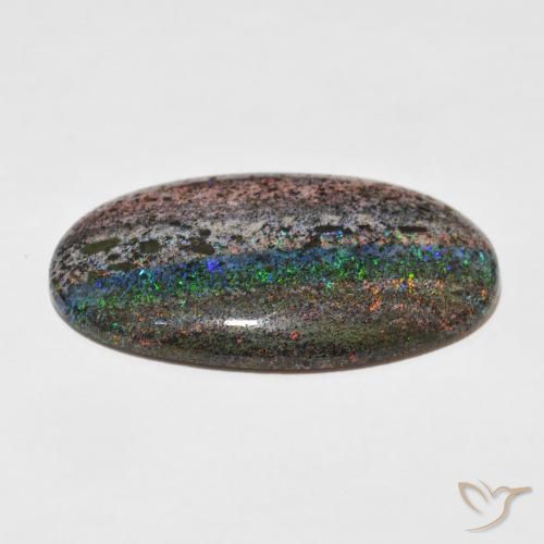 Ópalo matriz Multicolor natural de 47.65 ct, Ovalada, Opaco