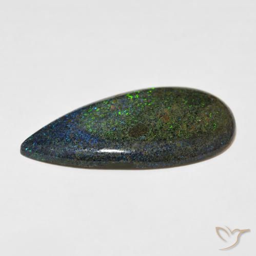 Ópalo matriz Multicolor natural de 31.16 ct, En forma de pera, Opaco