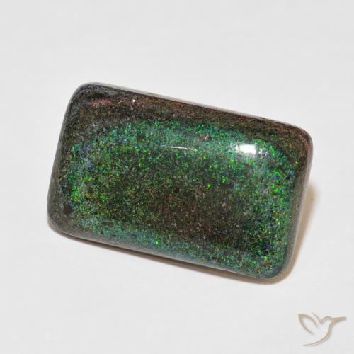 Ópalo matriz Multicolor natural de 24.33 ct, Forma Cojín, Opaco