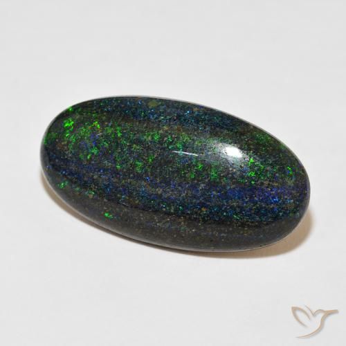 Ópalo matriz Multicolor natural de 29.48 ct, Ovalada, Opaco