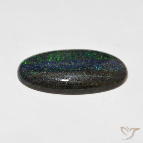 Ópalo matriz Multicolor natural de 29.48 ct, Ovalada, Opaco