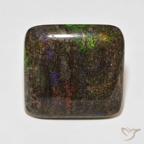 51.05ct Natural Multicolor Matrix Opal, Forma Cojín, Opaco