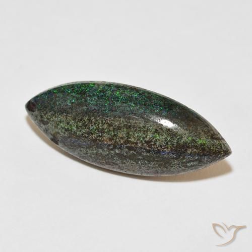 Ópalo matriz Multicolor natural de 17.31 ct, Marquesa, Opaco