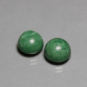 Gemas de maw-sit-sit verde natural de  ct, corte redondo, opaco