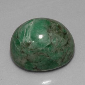 Maw-sit-sit verde natural de 11,79 ct, corte óvalo, opaco