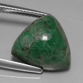 Maw-sit-sit verde natural de 13,35 ct, trillón, opaco