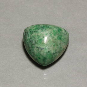 Maw-sit-sit verde natural de 12,16 ct, trillón, opaco