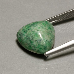 Maw-sit-sit verde natural de 12,16 ct, trillón, opaco