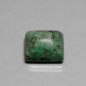 Maw-sit-sit verde natural de 13,00 ct, baguette, opaco