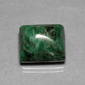maw-sit-sit Verde natural de 15.54 ct, Corte Baguette, Opaco