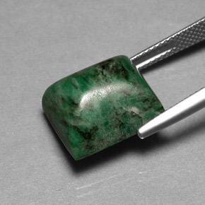maw-sit-sit Verde natural de 15.54 ct, Corte Baguette, Opaco