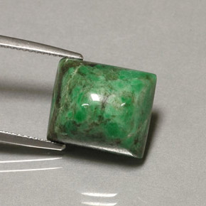 Maw-sit-sit verde natural de 13,48 ct, baguette, opaco