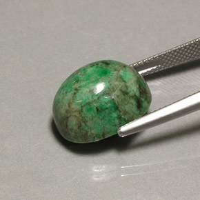 maw-sit-sit Verde natural de 14.98 ct, Corte Óvalo, Opaco