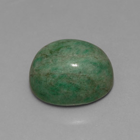 Maw-sit-sit verde natural de 9,19 ct, corte óvalo, opaco