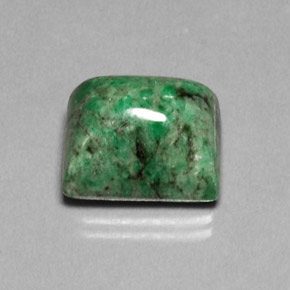 Maw-sit-sit verde natural de 15,19 ct, baguette, opaco