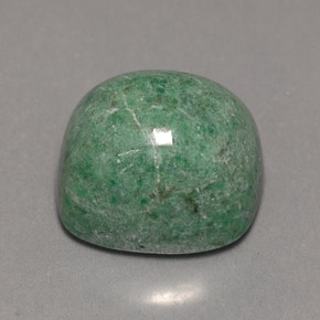 Maw-sit-sit verde natural de 9,50 ct, corte cojín, opaco