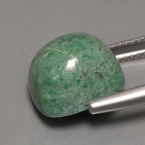 Maw-sit-sit verde natural de 9,50 ct, corte cojín, opaco