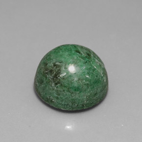 Maw-sit-sit verde natural de 8,75 ct, corte redondo, opaco