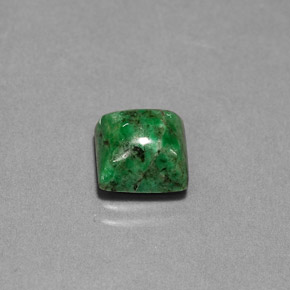 Maw-sit-sit verde natural de 3,10 ct, cuadrado, opaco