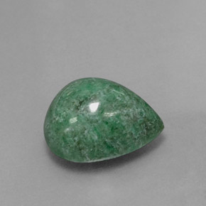 Maw-sit-sit verde natural de 5,20 ct, en forma de pera, opaco