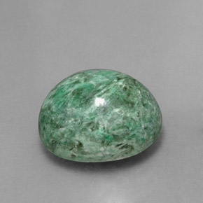 Maw-sit-sit verde natural de 7,78 ct, corte óvalo, opaco