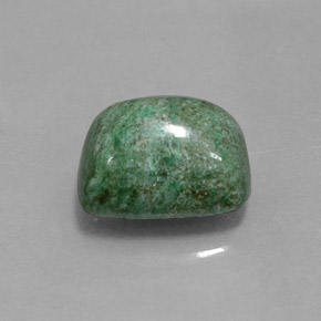 Maw-sit-sit verde natural de 4,31 ct, corte cojín, opaco