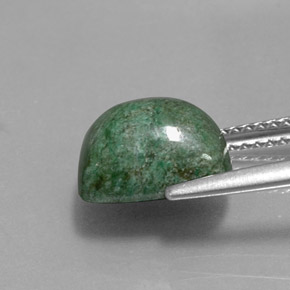 Maw-sit-sit verde natural de 4,31 ct, corte cojín, opaco