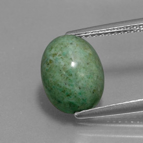 maw-sit-sit Verde natural de 3.44 ct, Corte Óvalo, Opaco