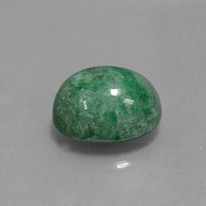 Maw-sit-sit verde natural de 3,61 ct, forma de corazón, opaco