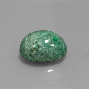 Maw-sit-sit verde natural de 3,14 ct, corte óvalo, opaco