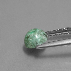 Maw-sit-sit verde natural de 1,22 ct, corte redondo, opaco