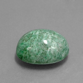 maw-sit-sit Verde natural de 4.99 ct, Corte Óvalo, Opaco