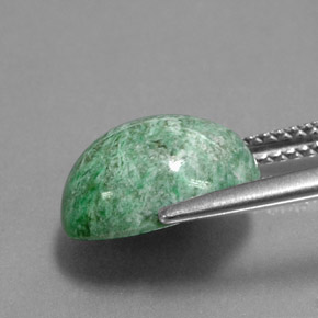 maw-sit-sit Verde natural de 4.99 ct, Corte Óvalo, Opaco