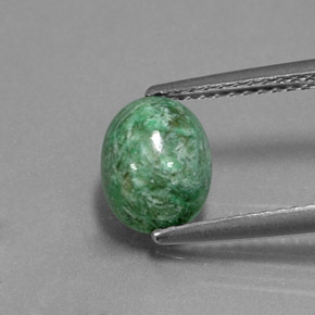 maw-sit-sit Verde natural de 1.85 ct, Corte Óvalo, Opaco