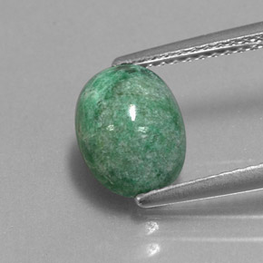 maw-sit-sit Verde natural de 2.22 ct, Corte Óvalo, Opaco