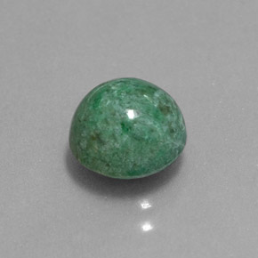 Maw-sit-sit verde natural de 2,26 ct, corte redondo, opaco