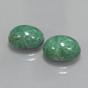 Gemas de maw-sit-sit Verde natural de  ct, Corte Óvalo, Opaco