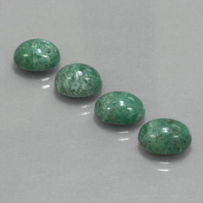 Gemas de maw-sit-sit verde natural de  ct, corte óvalo, opaco