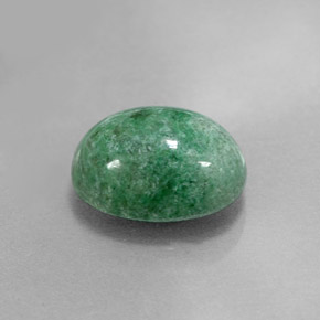 Maw-sit-sit verde natural de 3,87 ct, corte óvalo, opaco