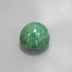 Maw-sit-sit verde natural de 3,18 ct, corte redondo, opaco
