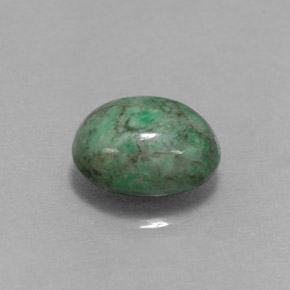 Maw-sit-sit verde natural de 2,36 ct, corte óvalo, opaco